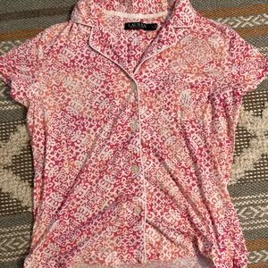 Pink and White Patterned Pajamas